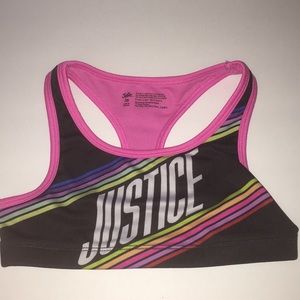 Kids justice sports bra